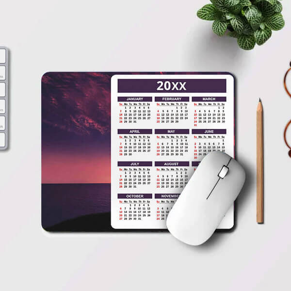 Buy Endless Sky Customized Printed Rectangle Calendar Mousepad Photo ...