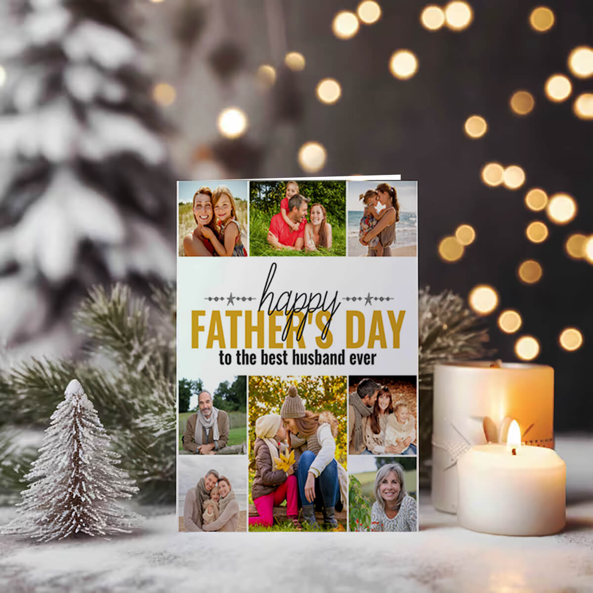 Buy Happy Father's Day Photo Collage Customized Printed Greeting
