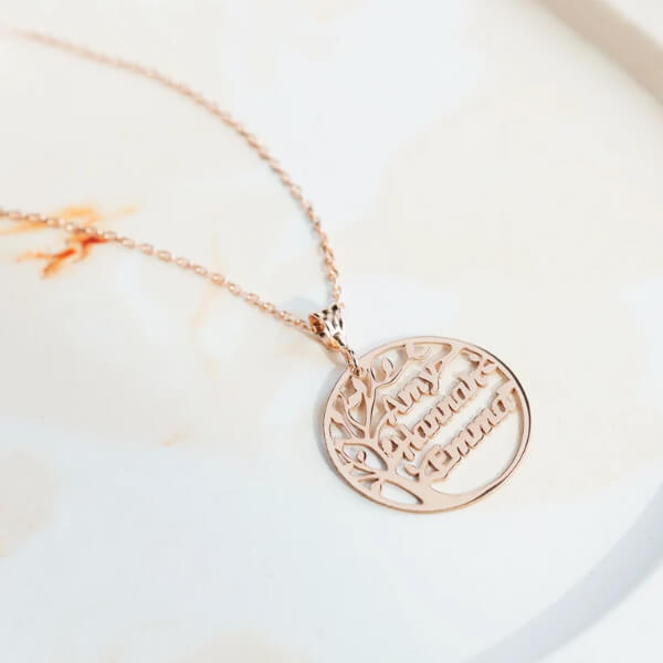 Buy Family Tree Name Customized Name Necklace Pendants | yourPrint
