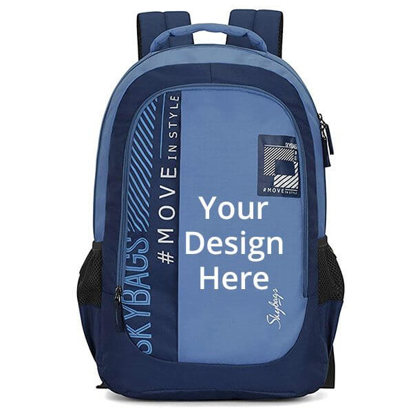 Buy Blue Customized Laptop Backpack (Dimensions 32 x 20 x 48 cm