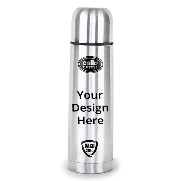 Buy Silver Customized Cello Flip Style Stainless Steel Insulated