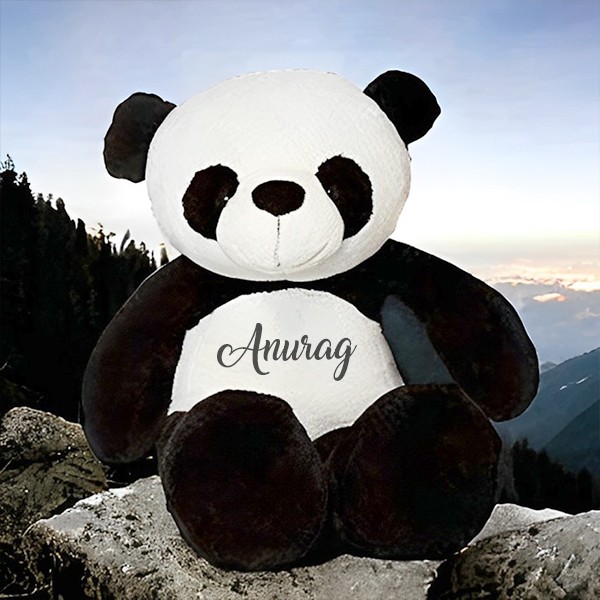 Buy Black White Customized Panda Teddy Bear Soft Toy (4 Feet) | yourPrint
